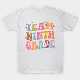 Team Ninth Grade Groovy Back to School Gifts Teacher Student T-Shirt